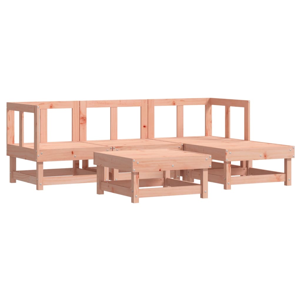 Set Salotto da Giardino 5 pz in Legno Massello di Douglas