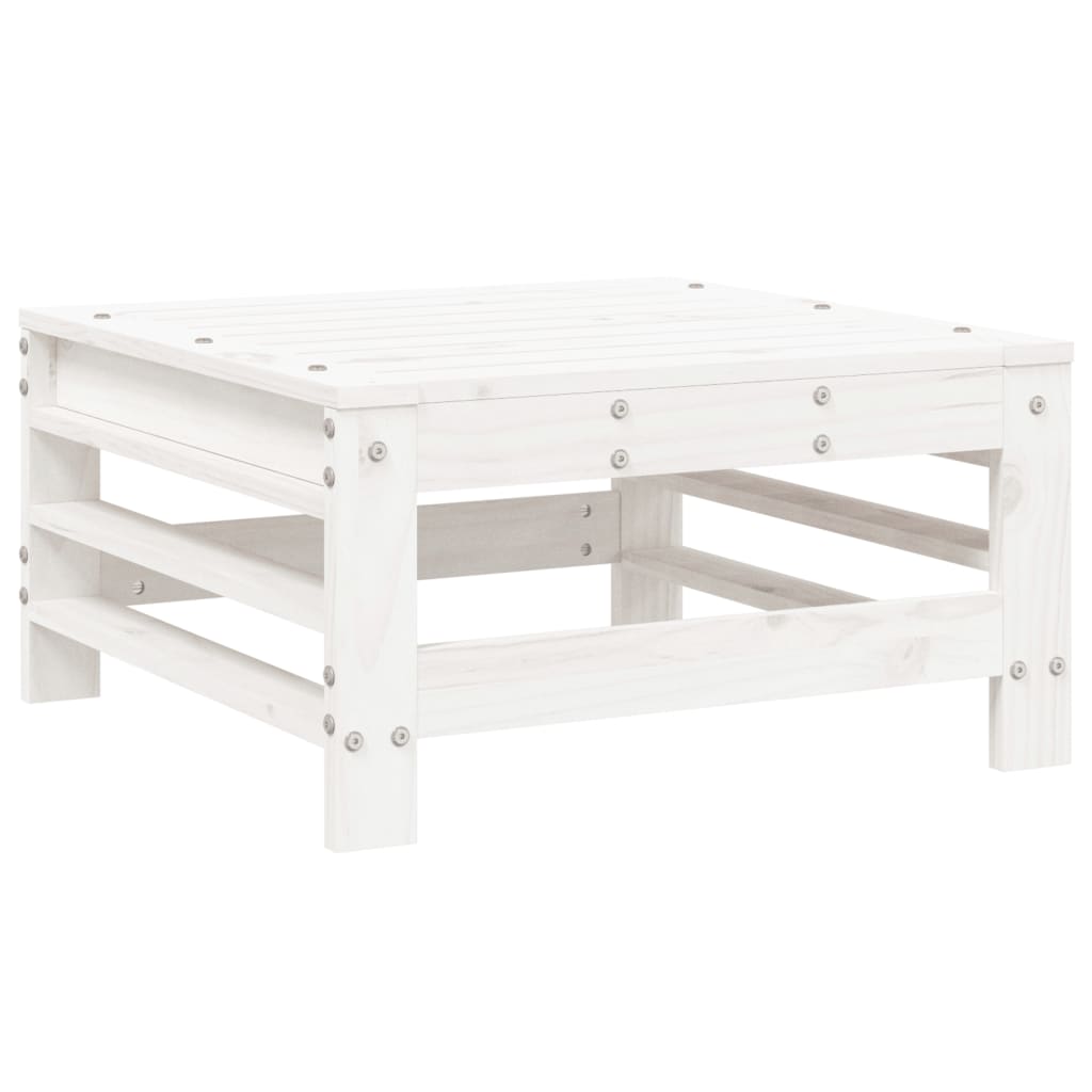 Set Salotto da Giardino 6 pz Bianco in Legno Massello di Pino - homemem39
