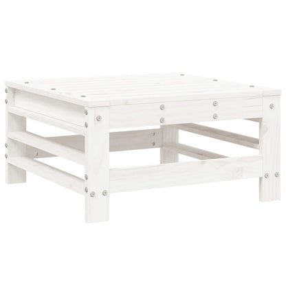 Set Salotto da Giardino 6 pz Bianco in Legno Massello di Pino - homemem39