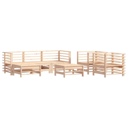Set Salotto da Giardino 7 pz in Legno Massello di Pino | homemem39