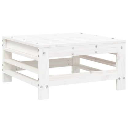 Set Salotto da Giardino 9 pz Bianco in Legno Massello di Pino - homemem39