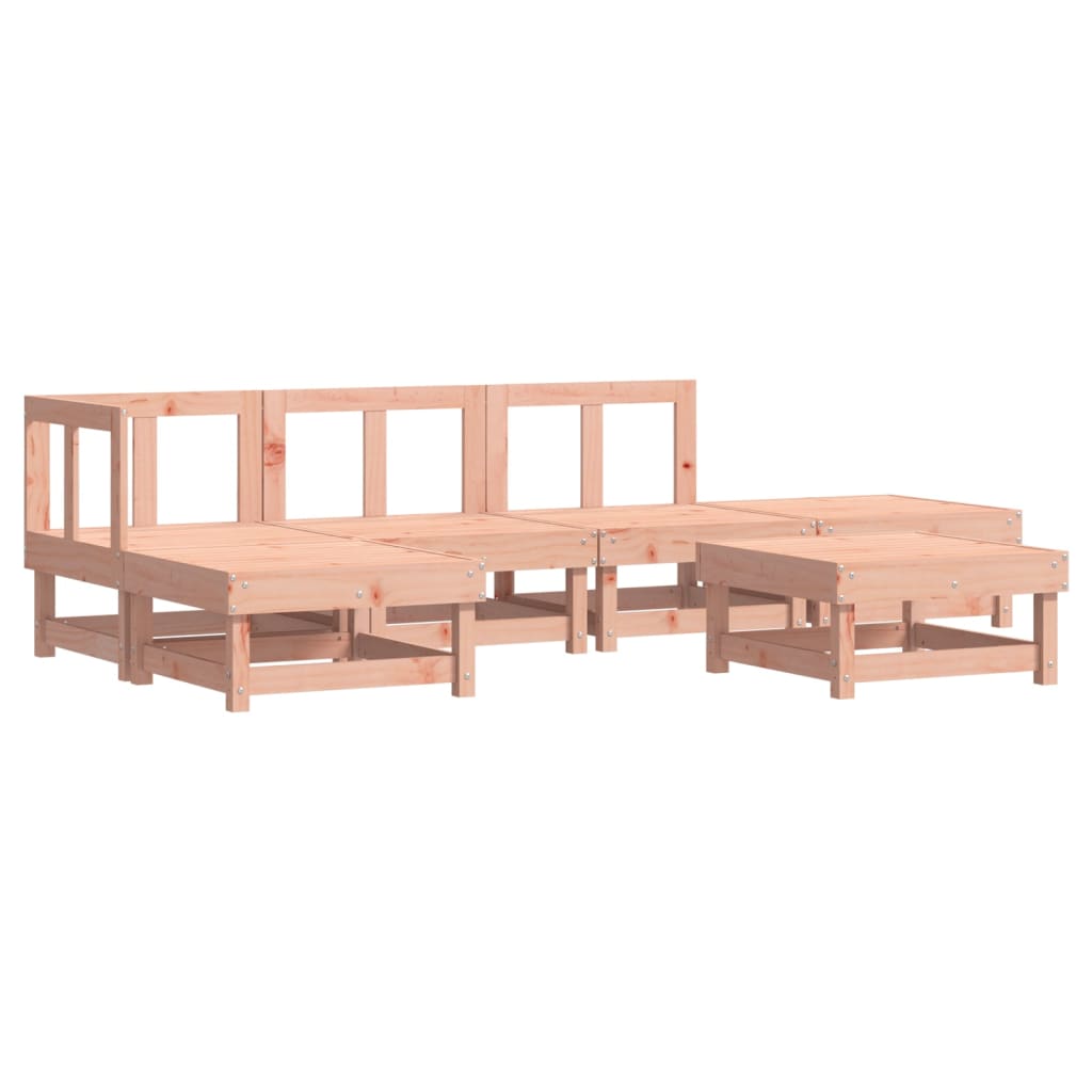 Set Salotto da Giardino 6 pz in Legno Massello di Douglas - homemem39