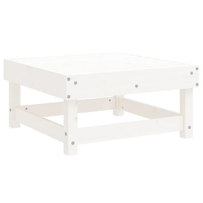 Set Salotto da Giardino 7 pz Bianco in Legno Massello di Pino | homemem39