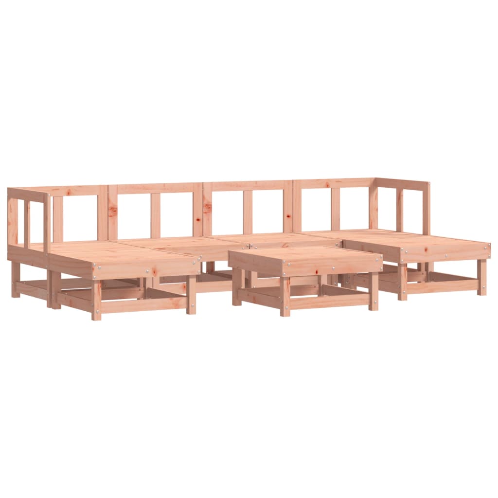 Set Salotto da Giardino 7 pz in Legno Massello di Douglas | homemem39