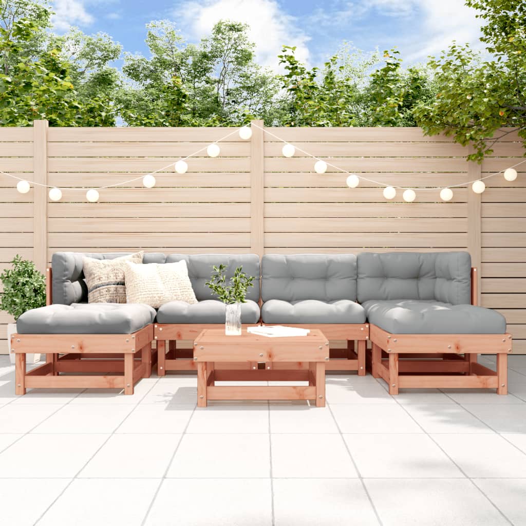Set Salotto da Giardino 7 pz in Legno Massello di Douglas | homemem39