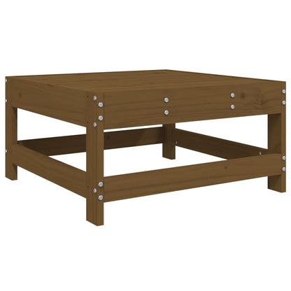 Set Salotto da Giardino 7 pz Miele in Legno Massello di Pino