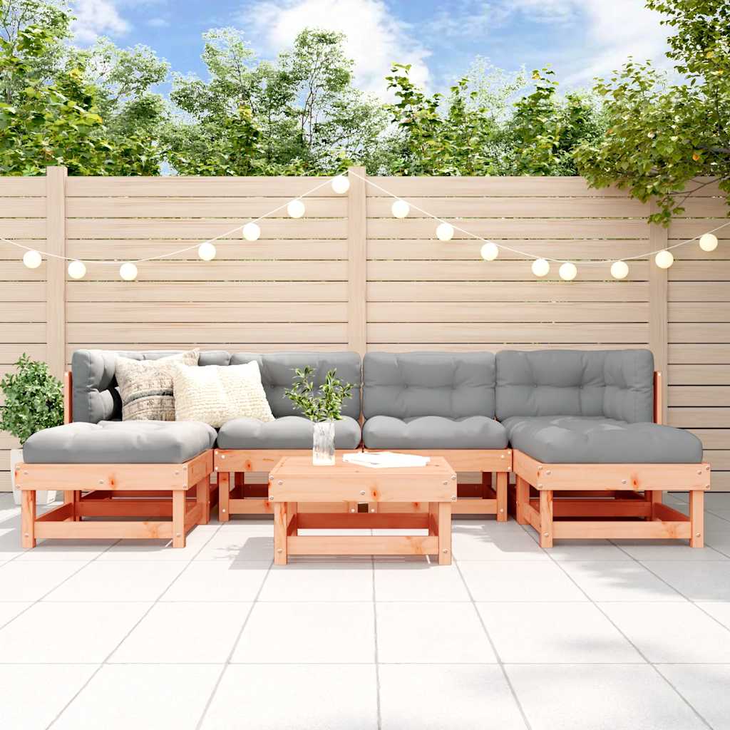 Set Salotto da Giardino 7 pz in Legno Massello di Douglas | homemem39