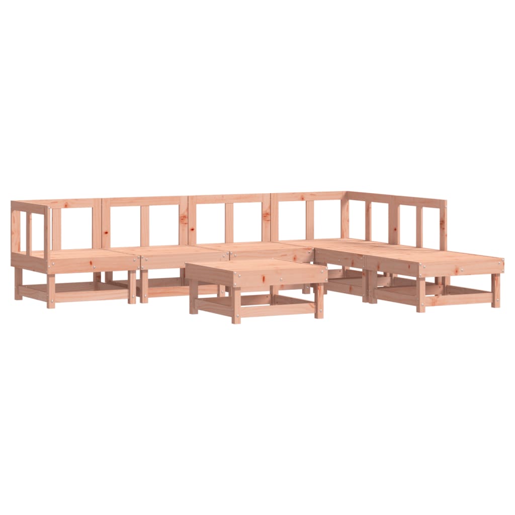Set Salotto da Giardino 7 pz in Legno Massello di Douglas | homemem39