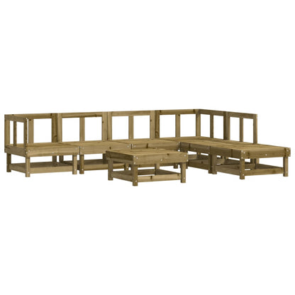 Set Salotto da Giardino 7 pz in Legno Impregnato di Pino | homemem39
