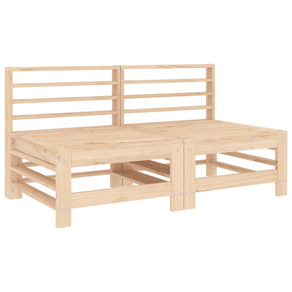 Set Salotto da Giardino 7 pz in Legno Massello di Pino