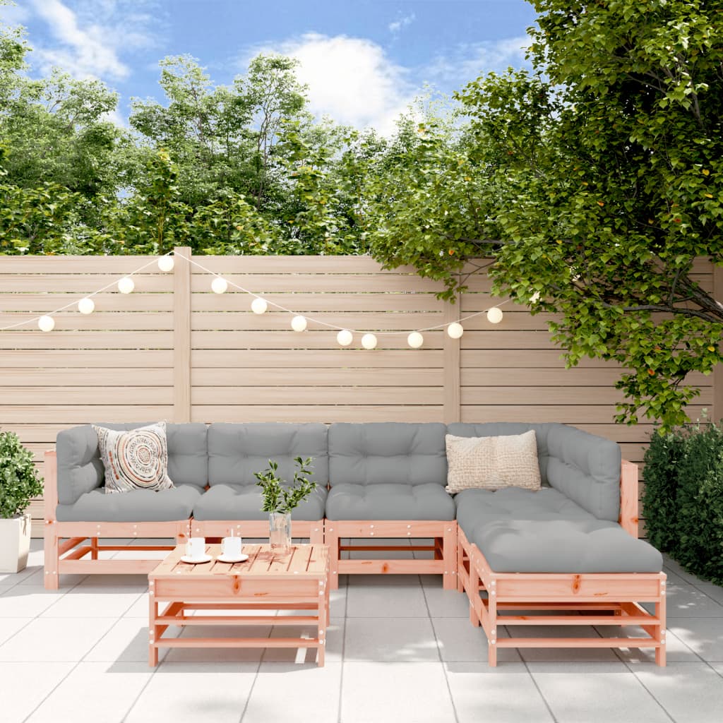 Set Salotto da Giardino 7 pz in Legno Massello di Douglas | homemem39