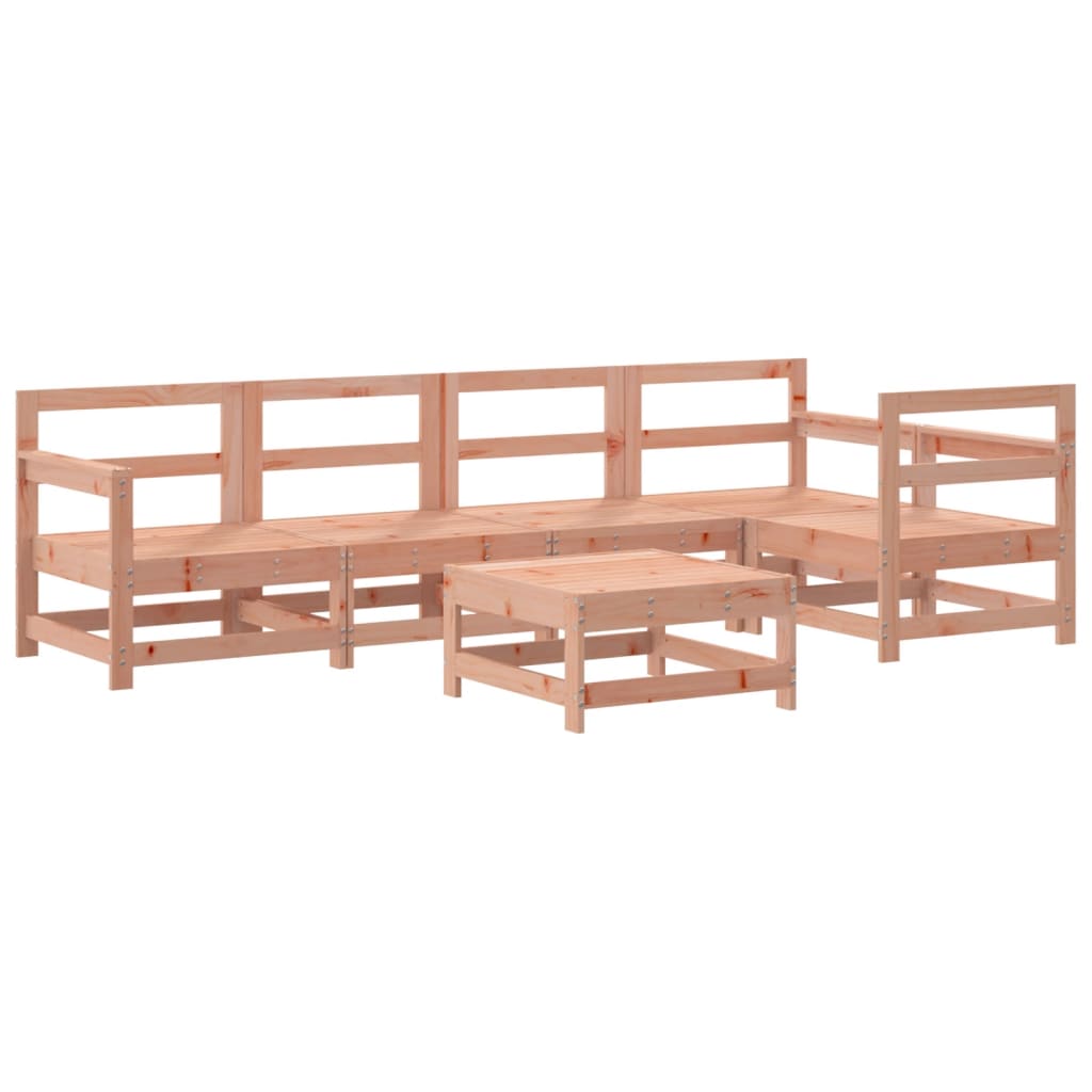 Set Salotto da Giardino 6 pz in Legno Massello di Douglas | homemem39