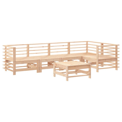 Set Salotto da Giardino 6 pz in Legno Massello di Pino | homemem39