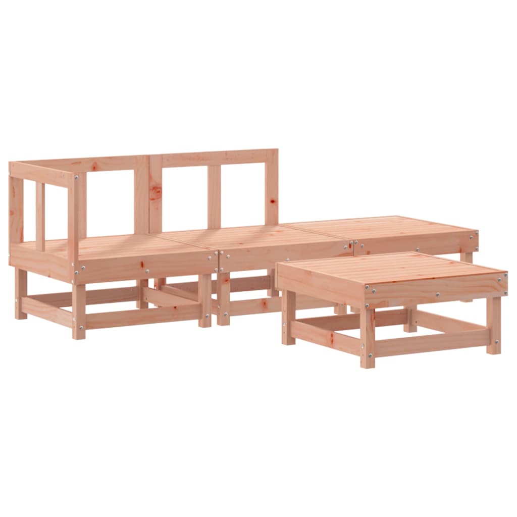 Set Salotto da Giardino 4 pz in Legno Massello di Douglas - homemem39