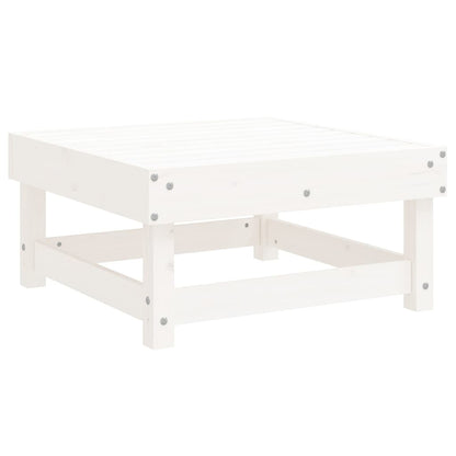 Set Salotto da Giardino 5 pz Bianco in Legno Massello di Pino