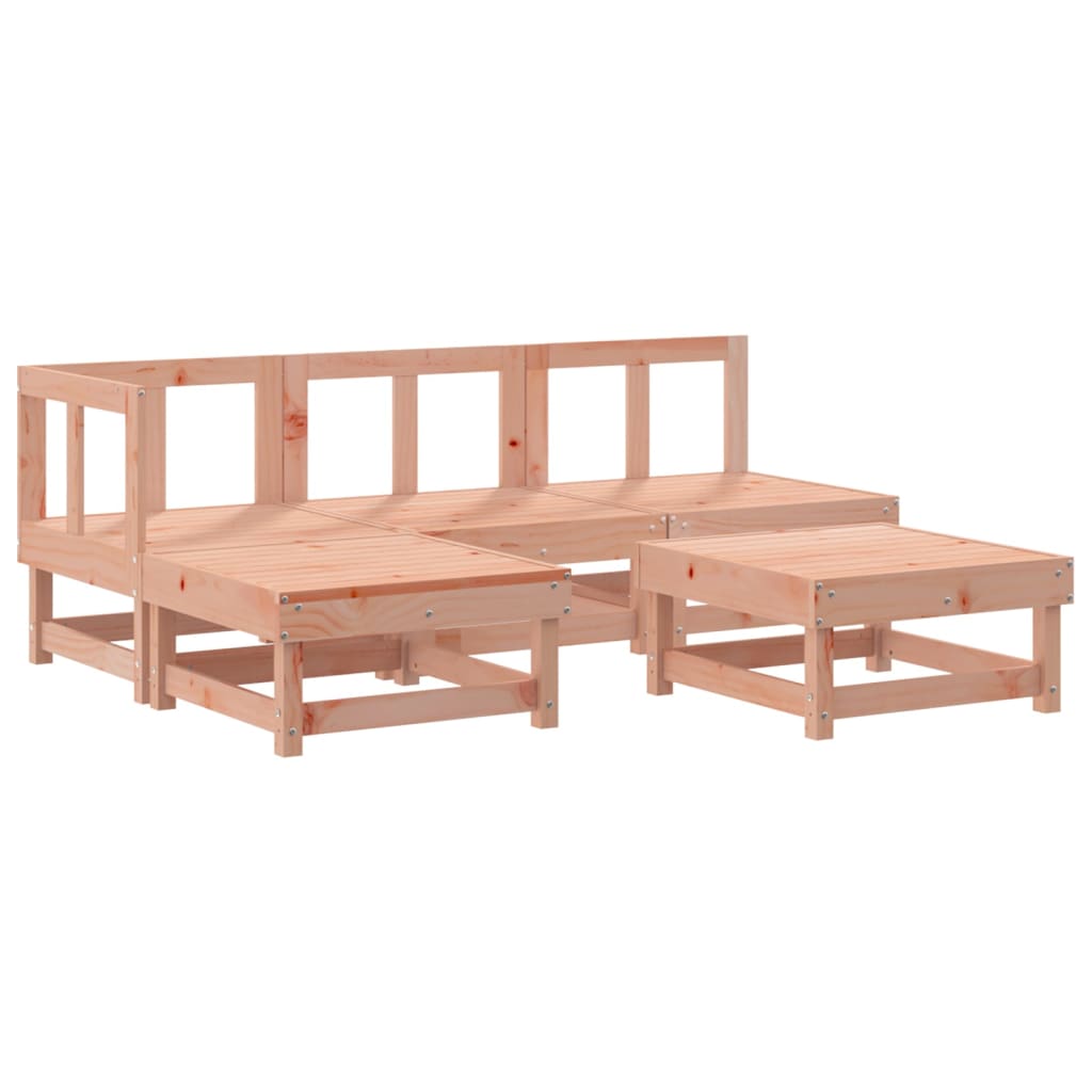 Set Salotto da Giardino 5 pz in Legno Massello di Douglas | homemem39