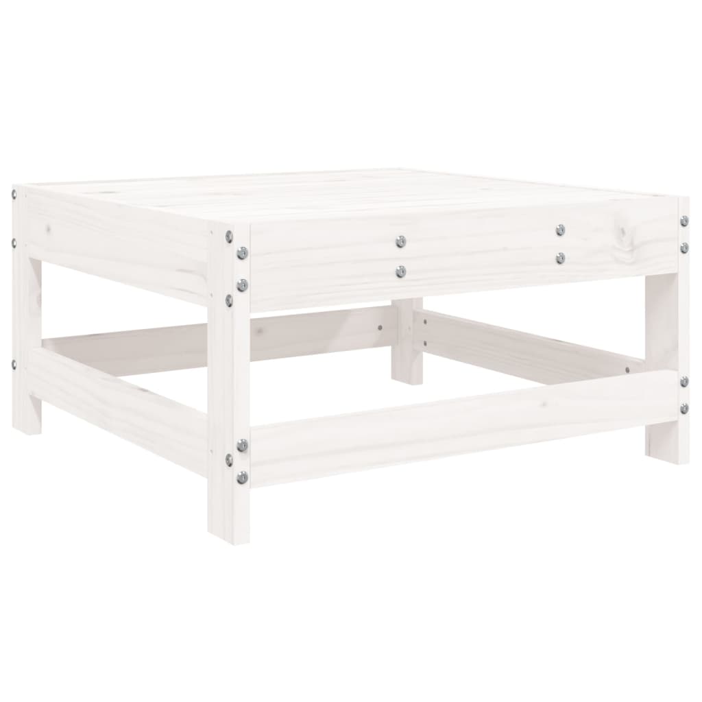 Set Salotto da Giardino 5 pz Bianco in Legno Massello di Pino - homemem39