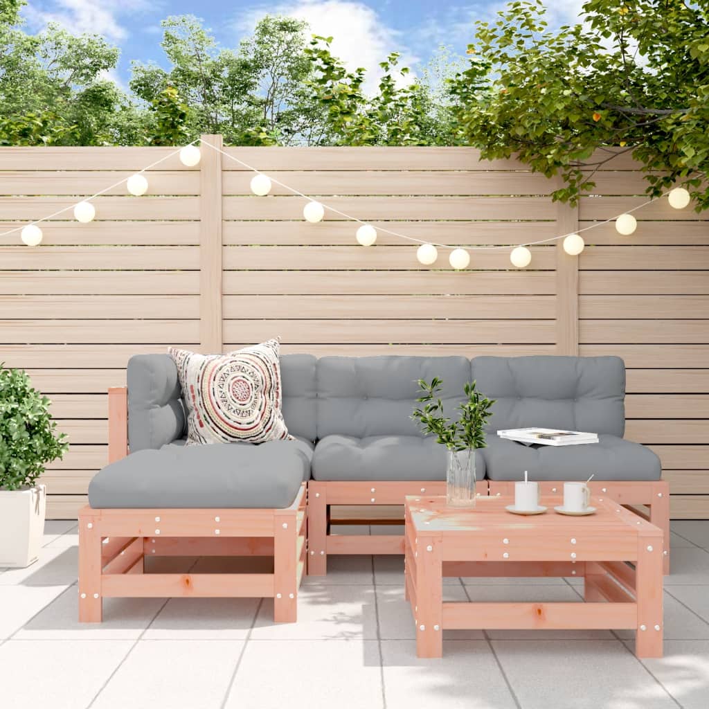 Set Salotto da Giardino 5 pz in Legno Massello di Douglas | homemem39