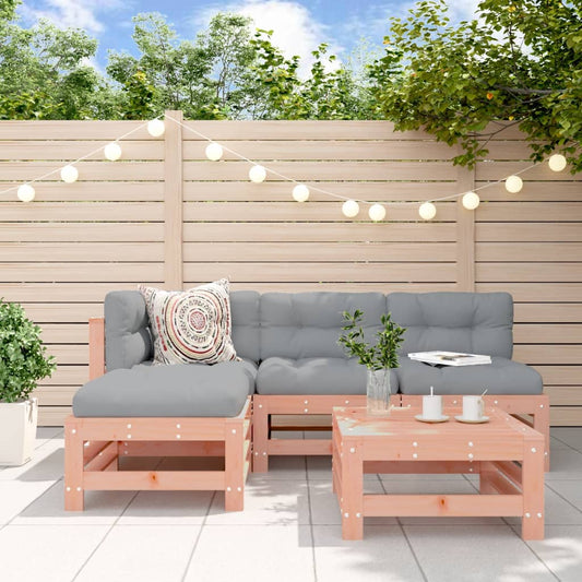 Set Salotto da Giardino 5 pz in Legno Massello di Douglas | homemem39
