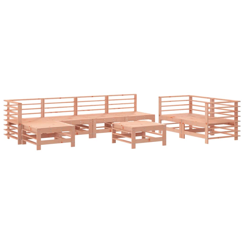 Set Salotto da Giardino 8 pz in Legno Massello di Douglas | homemem39