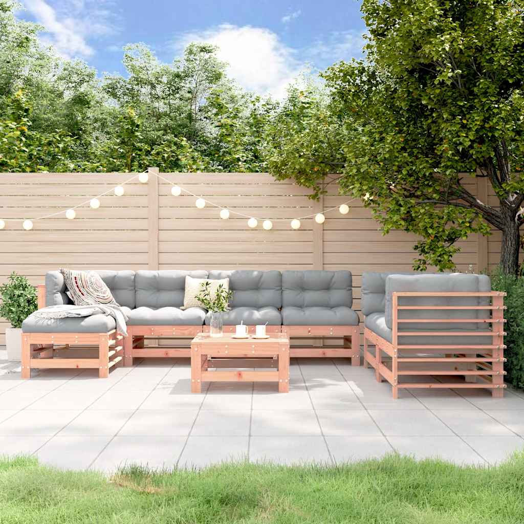 Set Salotto da Giardino 8 pz in Legno Massello di Douglas | homemem39