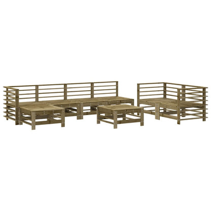 Set Salotto da Giardino 8 pz in Legno Impregnato di Pino - homemem39
