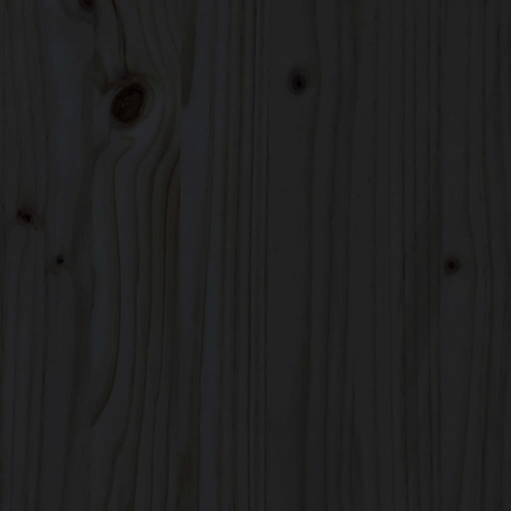 Set Salotto da Giardino 4 pz Nero in Legno Massello di Pino - homemem39