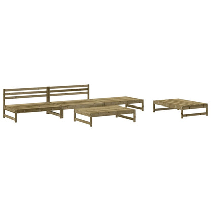 Set Salotto da Giardino 5 pz in Legno Impregnato di Pino - homemem39