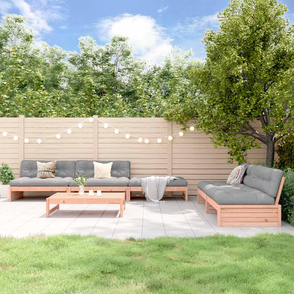 Set Salotto da Giardino 6 pz in Legno Massello di Douglas | homemem39