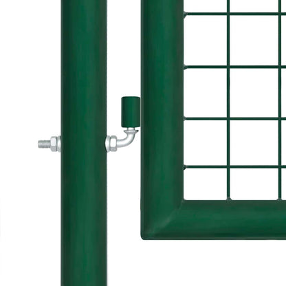 Cancello da Giardino in Rete Verde 350x125 cm in Acciaio Zincato | homemem39