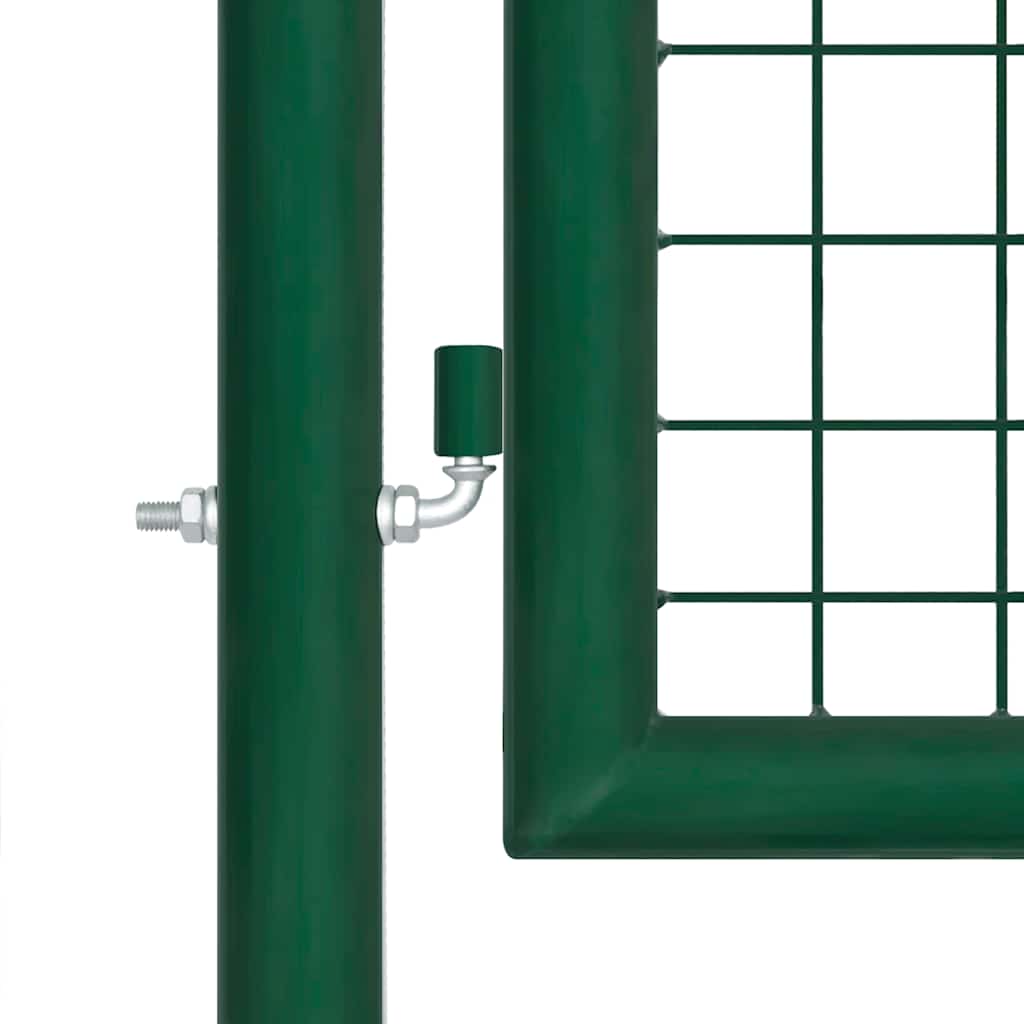 Cancello da Giardino in Rete Verde 500x125 cm in Acciaio Zincato | homemem39
