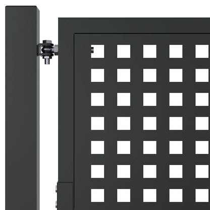 Cancello da Giardino Antracite 100x150 cm in Acciaio | homemem39