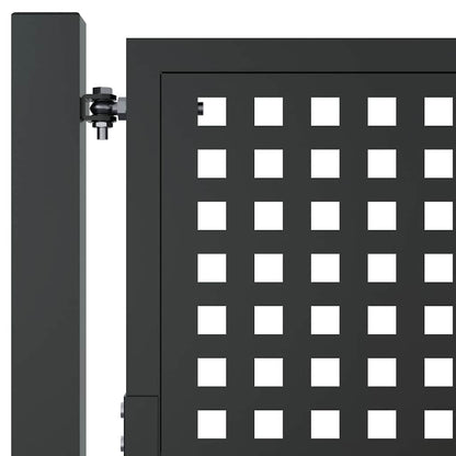 Cancello da Giardino Antracite 100x175 cm in Acciaio | homemem39