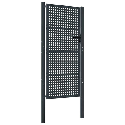Cancello da Giardino Antracite 100x200 cm in Acciaio | homemem39