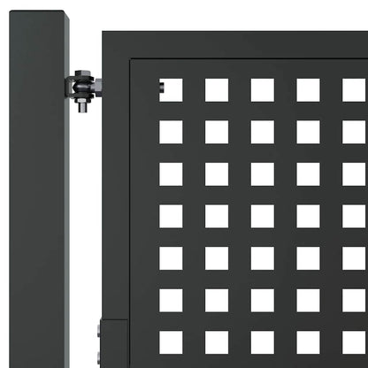 Cancello da Giardino Antracite 100x200 cm in Acciaio | homemem39