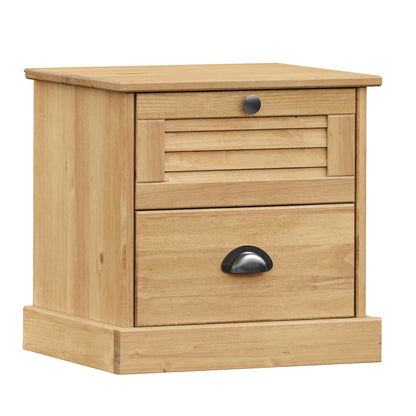 Comodino VIGO 42x35x42 cm in Legno Massello di Pino | homemem39