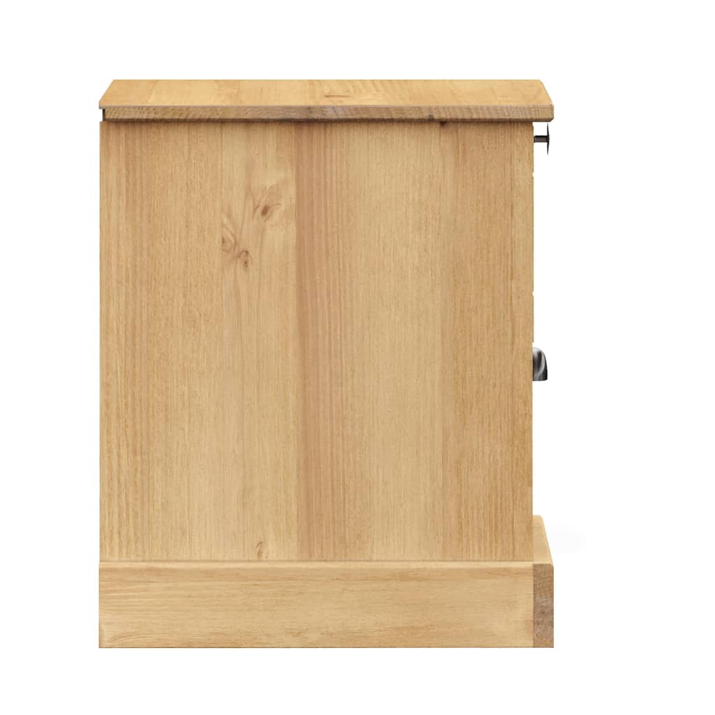 Comodino VIGO 42x35x42 cm in Legno Massello di Pino | homemem39