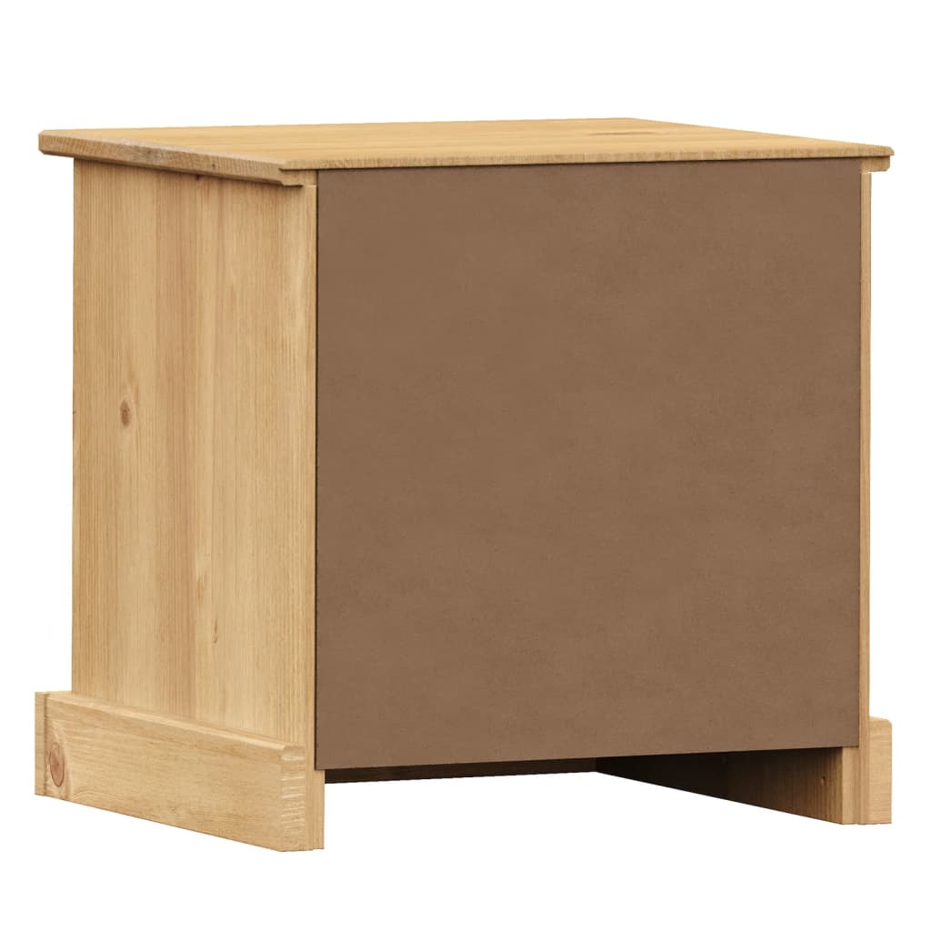 Comodino VIGO 42x35x42 cm in Legno Massello di Pino | homemem39
