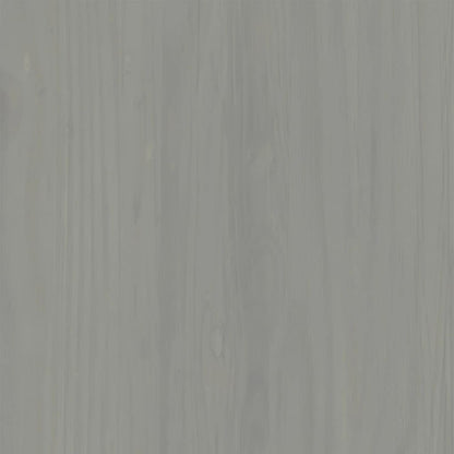 Comodino VIGO Grigio 42x35x42 cm in Legno Massello di Pino | homemem39