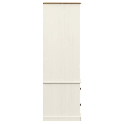 VIGO wardrobe 90x55x176 cm in solid white pine wood