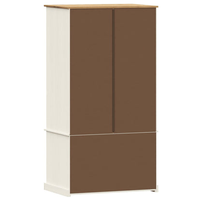 VIGO wardrobe 90x55x176 cm in solid white pine wood