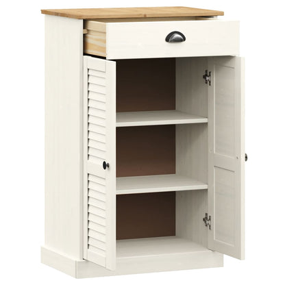 Scarpiera VIGO 60x35x96 cm in Legno Massello di Pino Bianco