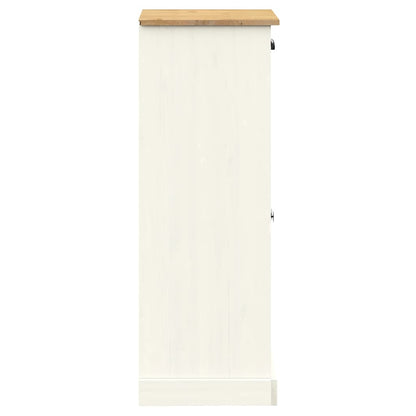 Scarpiera VIGO 60x35x96 cm in Legno Massello di Pino Bianco