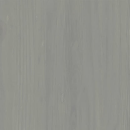 Panca Porta Scarpe Grigia VIGO 106x35x45 cm Legno Massello Pino