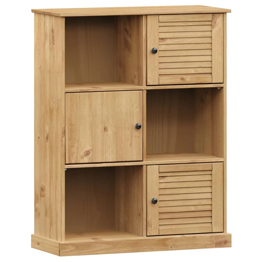 Libreria VIGO 90x35x114,5 cm in Legno Massello di Pino