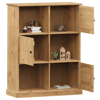 Libreria VIGO 90x35x114,5 cm in Legno Massello di Pino | homemem39