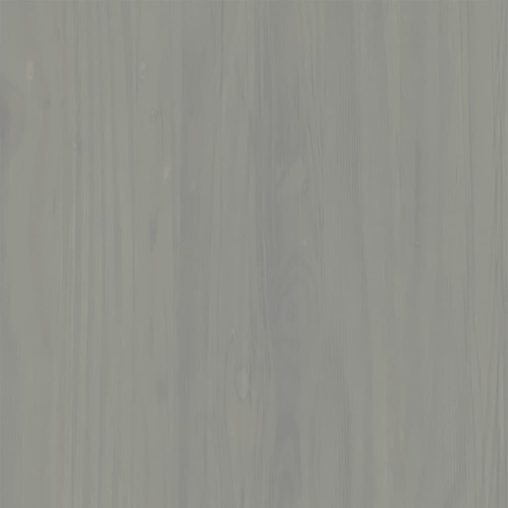Libreria VIGO 90x35x114,5 cm in Legno Massello di Pino Grigio