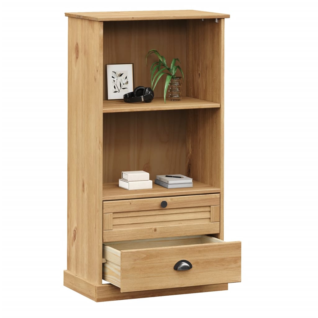 Libreria VIGO 60x35x114,5 cm in Legno Massello di Pino | homemem39