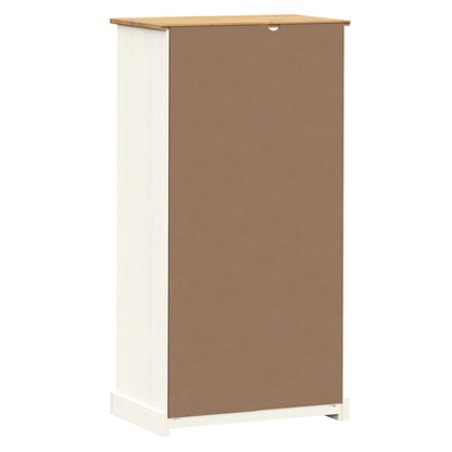 Libreria VIGO 60x35x114,5 cm in Legno Massello di Pino Bianco