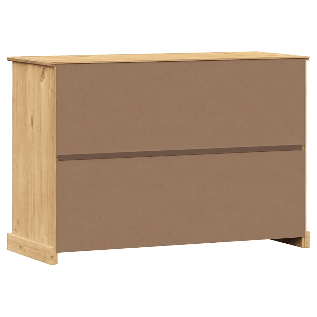 Credenza con Cassetti VIGO 113x40x75 cm Legno Massello di Pino